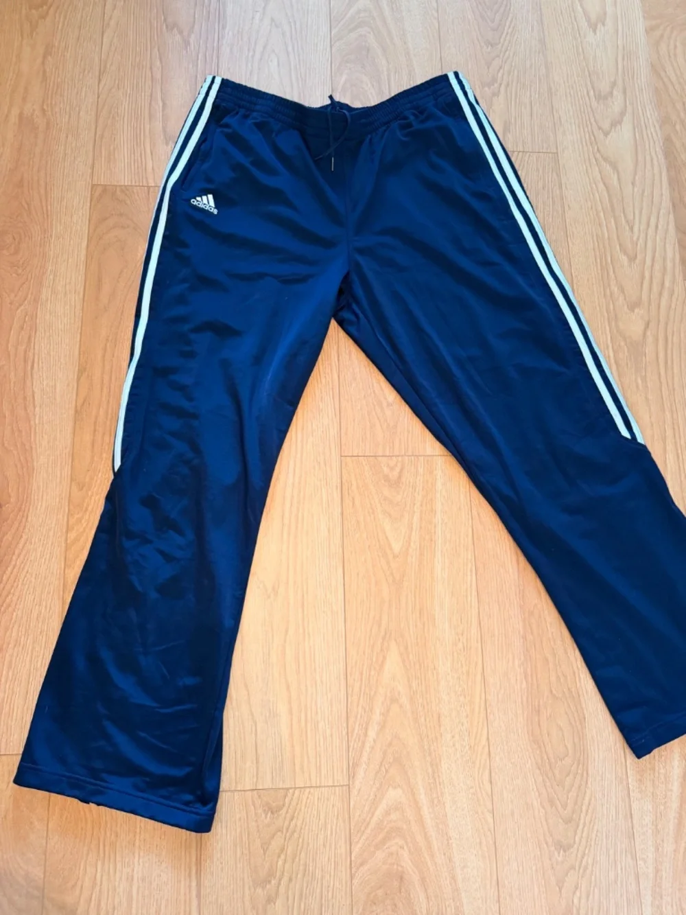 Adidas straight leg, warm up joggers, Navy Blue, 2XL